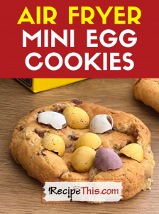 air fryer mini egg cookies recipe
