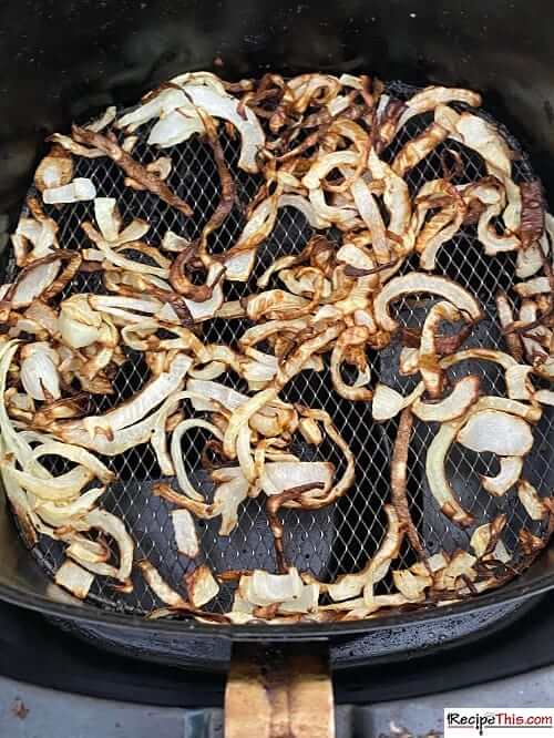 air fryer onions cooked for too long