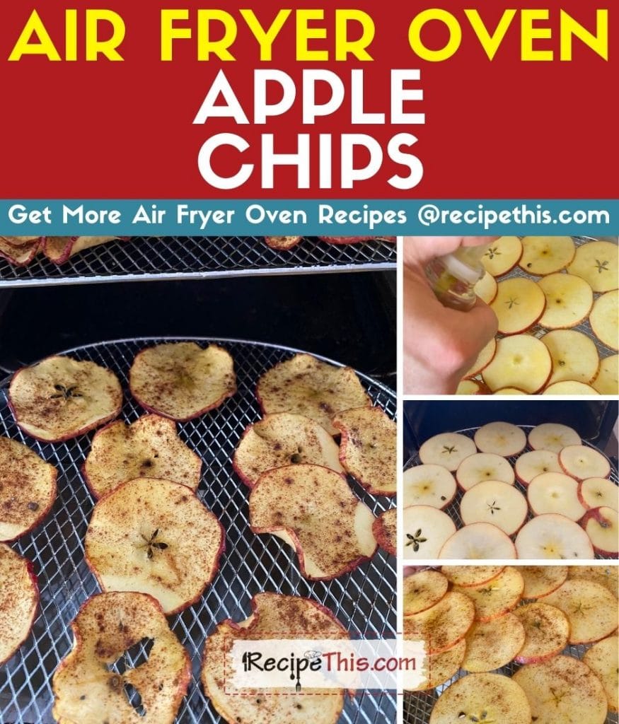 air fryer oven apple chips step by step