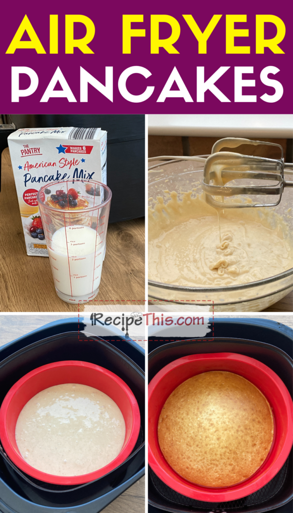air fryer pancakes step by step