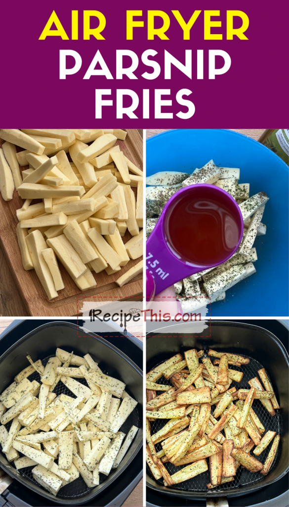 air fryer parsnip fries step by step