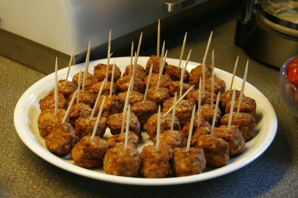 "Here are our air fryer party meatballs"