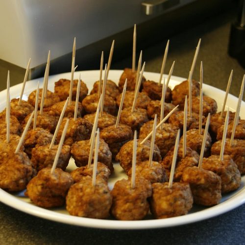 "Here are our air fryer party meatballs"