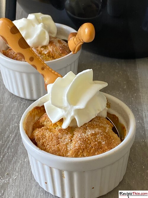 air fryer peach cobbler