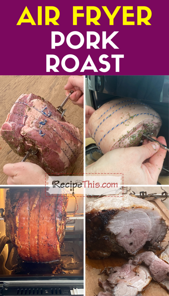 air fryer pork roast step by step