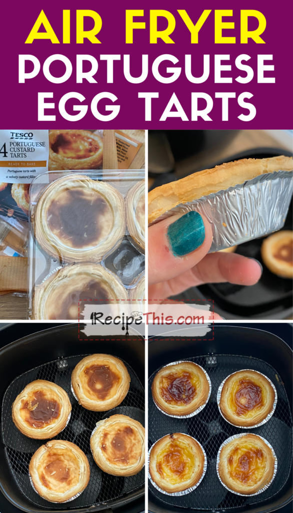 air fryer portuguese egg tarts step by step