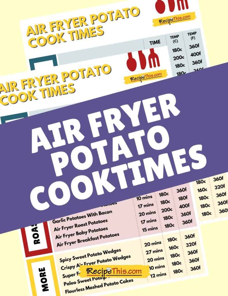 air fryer potato cook times