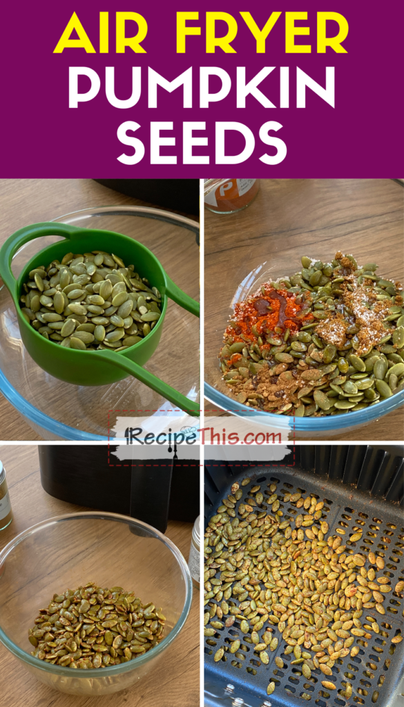 air fryer pumpkin seeds step by step