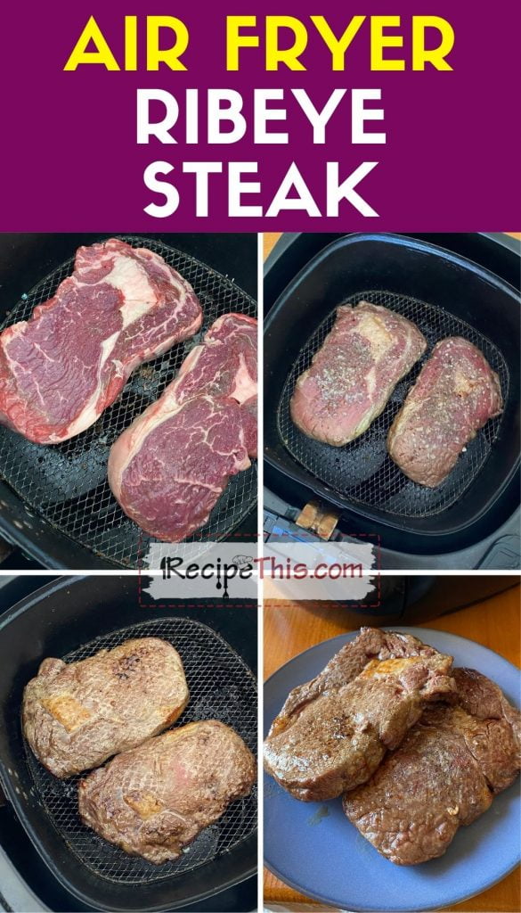 air fryer ribeye steak step by step