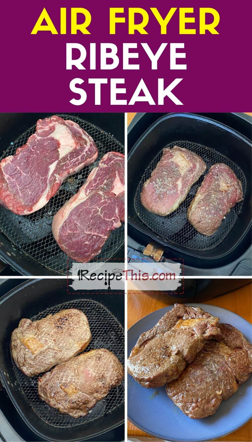 Recipe This Air Fryer Ribeye Steak