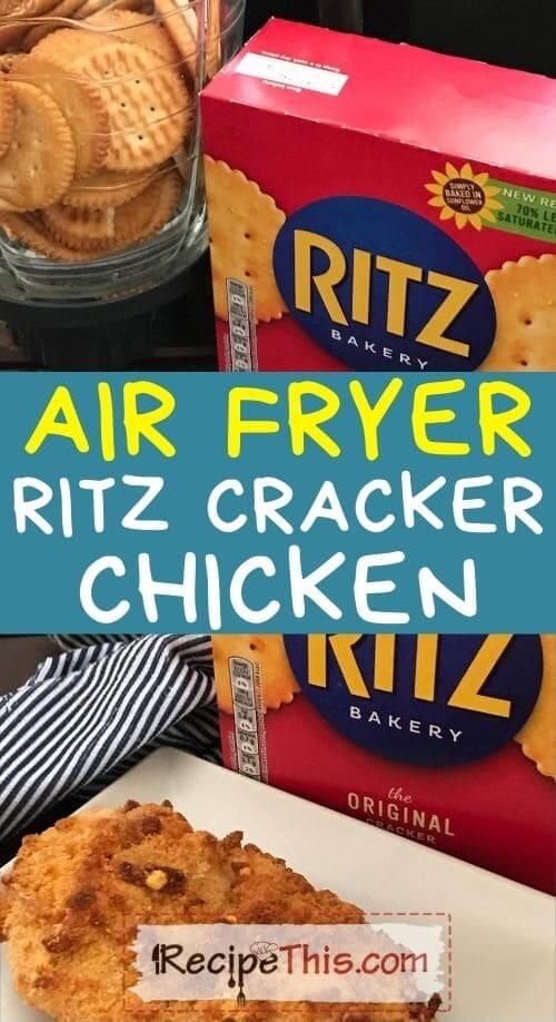 air fryer ritz cracker chicken at recipethis.com