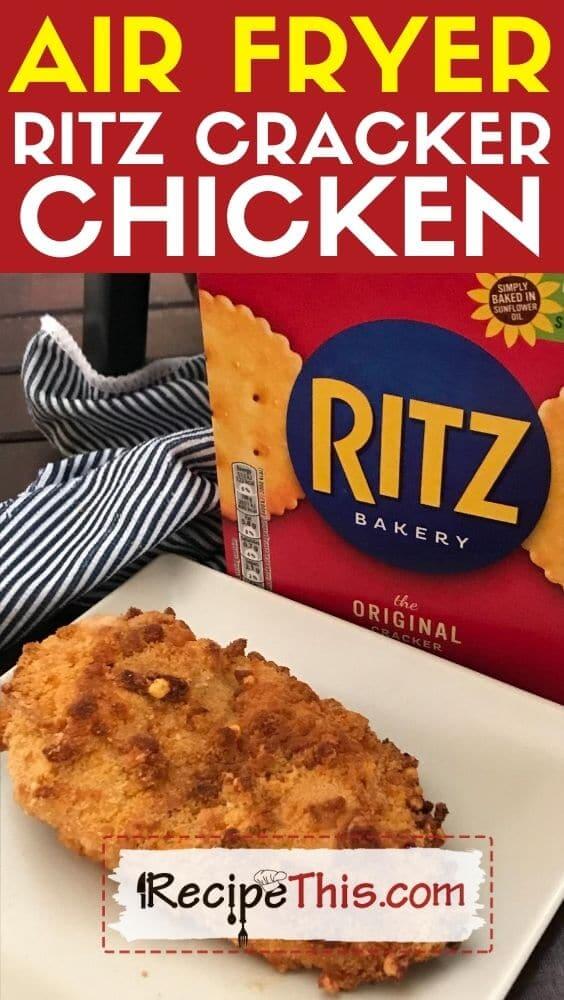 air fryer ritz cracker chicken recipe