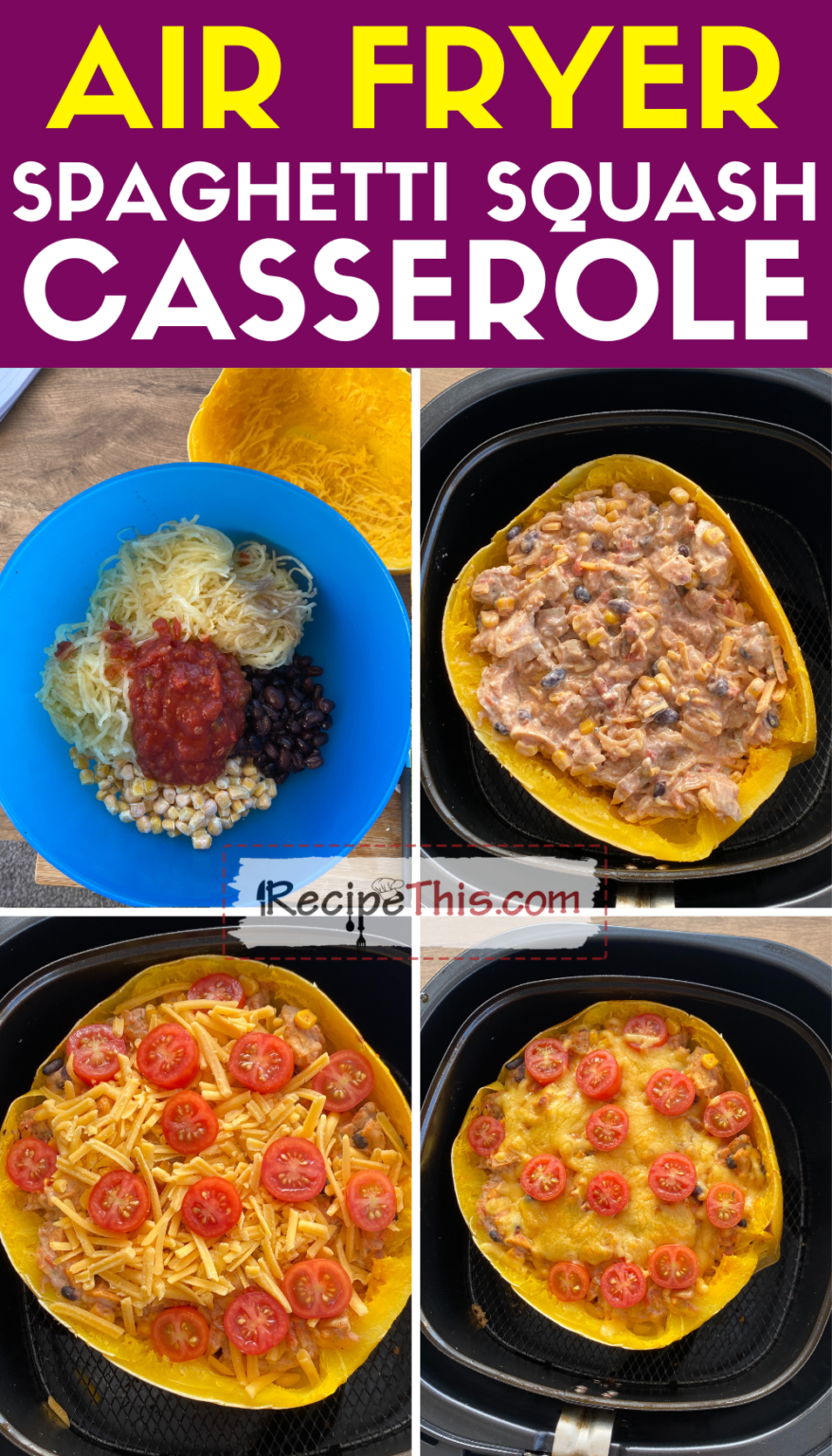 Recipe This Air Fryer Spaghetti Squash Casserole