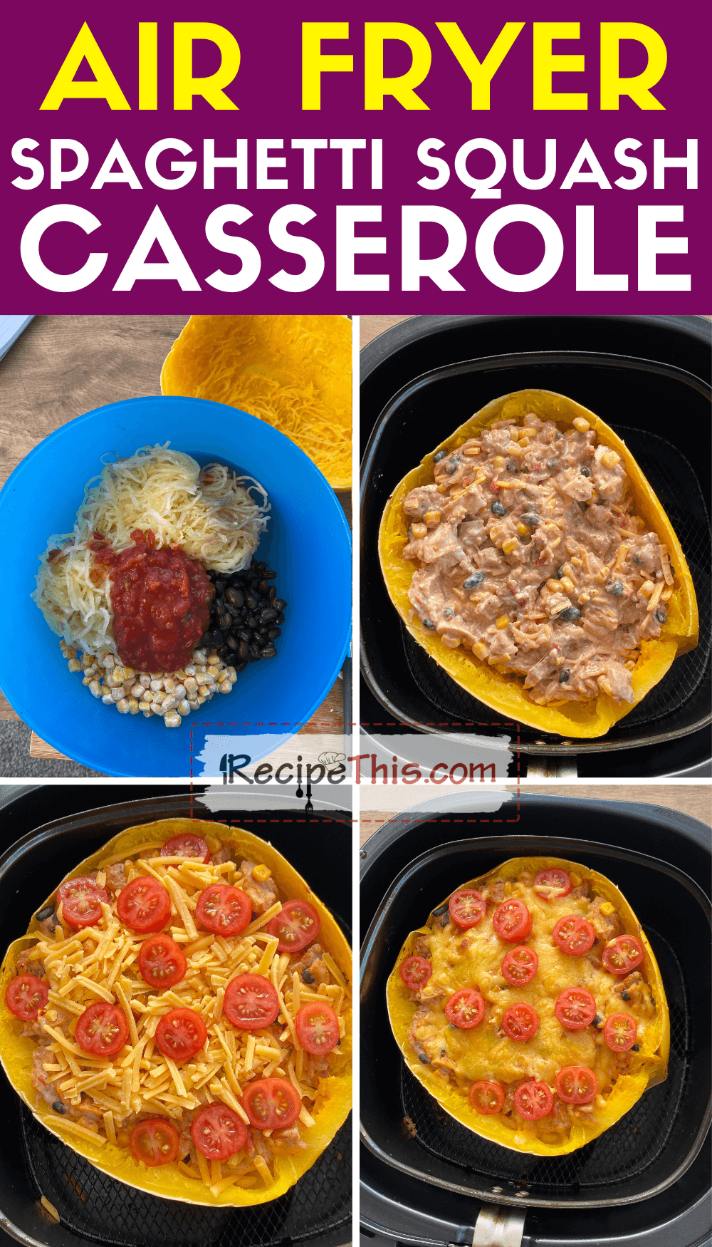 Recipe This Air Fryer Spaghetti Squash Casserole