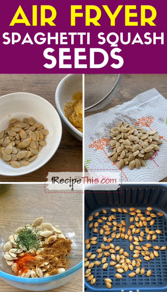 air fryer spaghetti squash seeds step by step