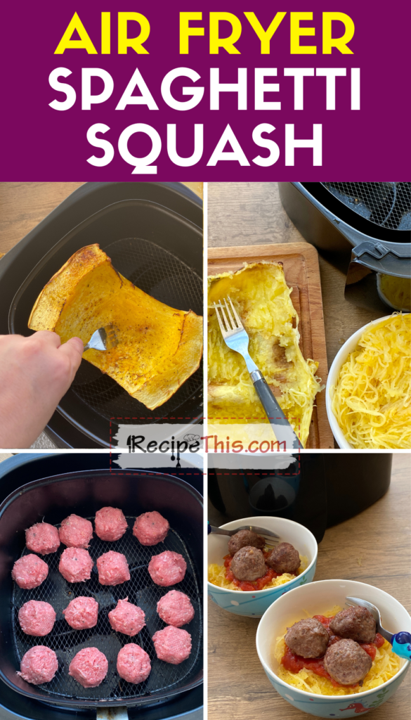 air fryer spaghetti squash step by step