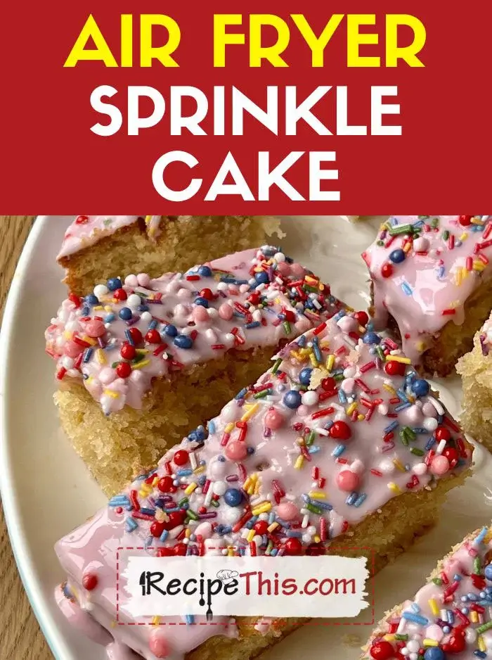 Air Fryer Sprinkle Cake
