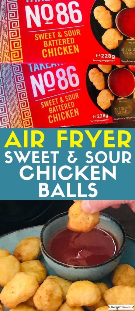 air fryer sweet and sour chicken balls recipe