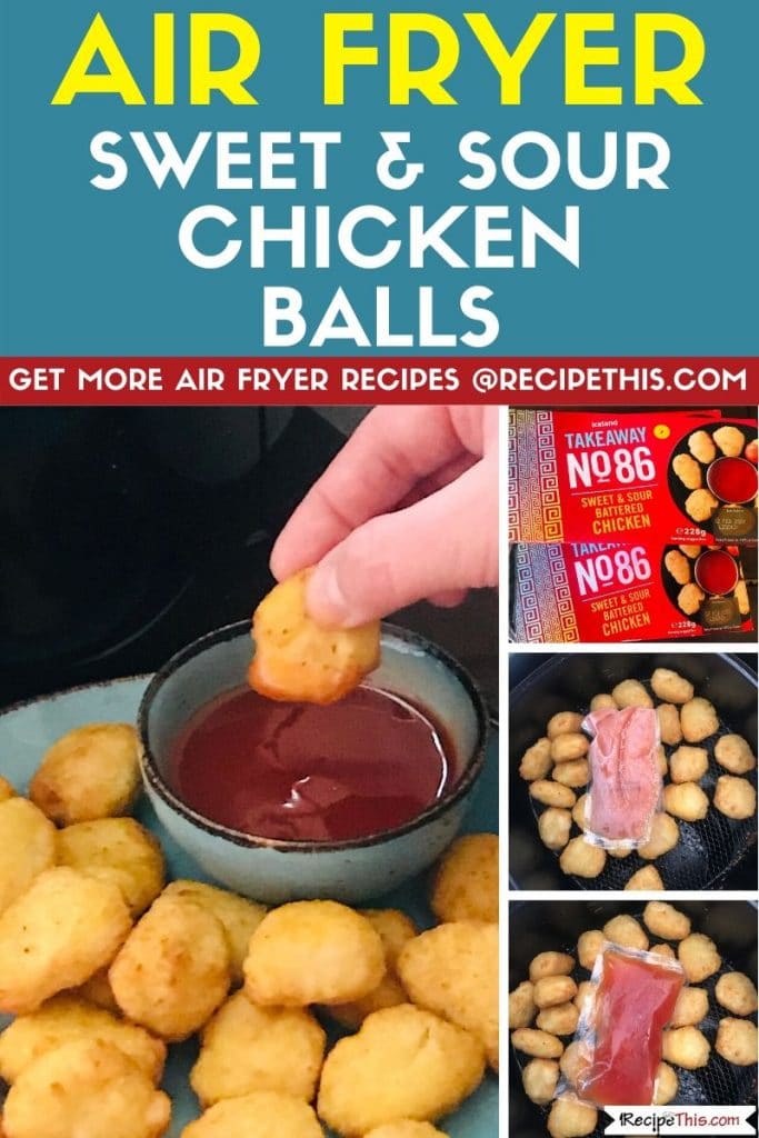 air fryer sweet and sour chicken balls step by step