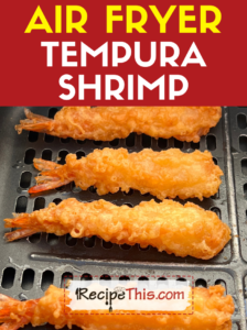 air fryer tempura shrimp recipe