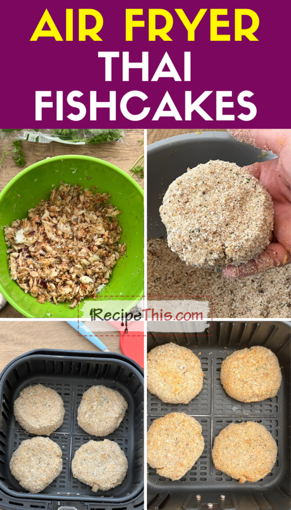 air fryer thai fishcakes step by step