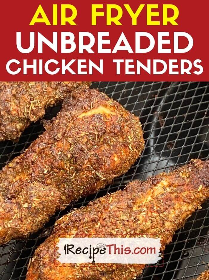 air fryer unbreaded chicken tenders recipe
