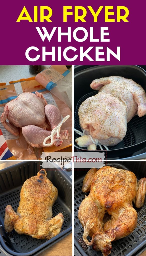 Air Fryer Whole Chicken - Belle of the Kitchen