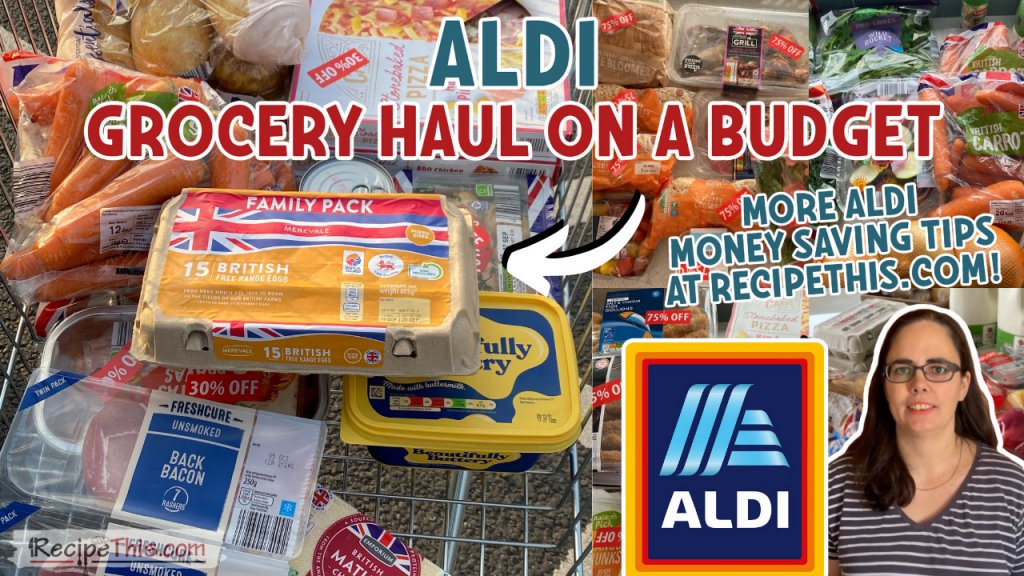aldi grocery haul on a budget
