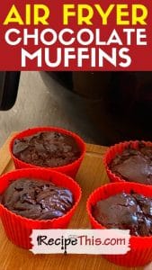 best air fryer chocolate muffins