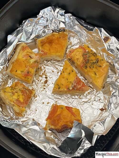 best way to reheat quiche