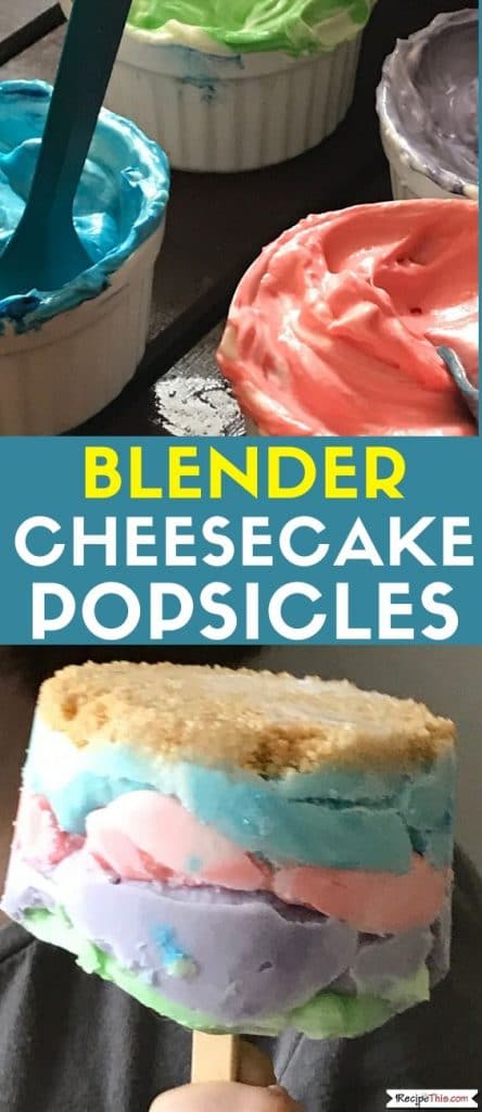 blender cheesecake popsicles recipe