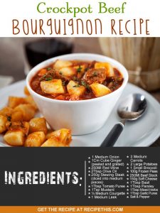 "Here is our beef bourguignon slow cooker recipe"