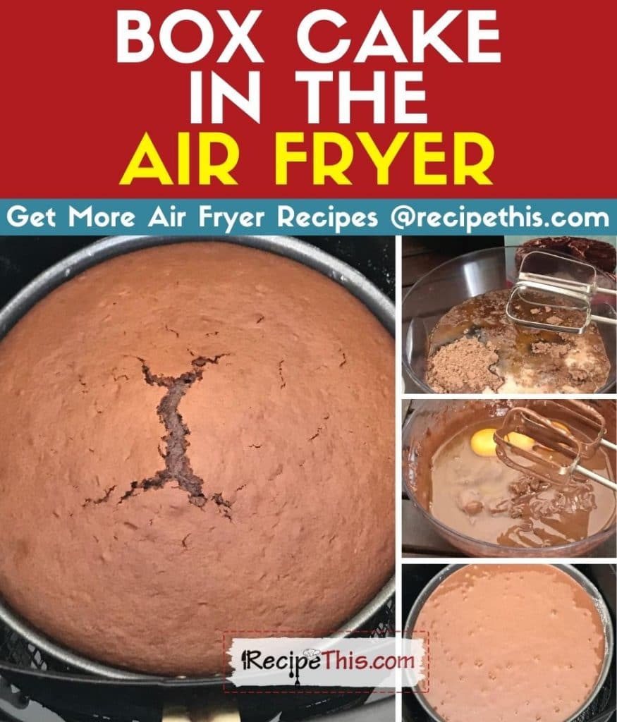 box cake in the air fryer step by step