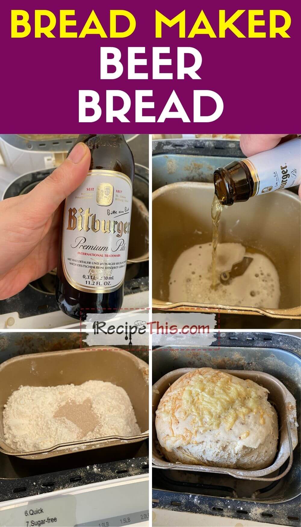 Recipe This Bread Machine Beer Bread