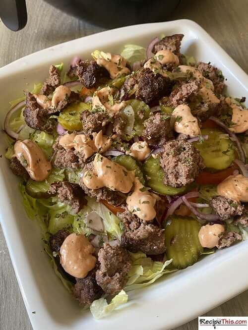 burger in a bowl