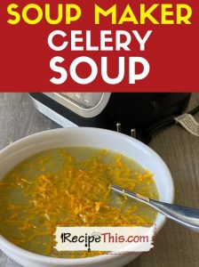 celery soup soup maker