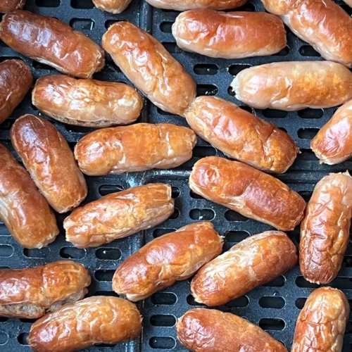cocktail sausages in the air fryer
