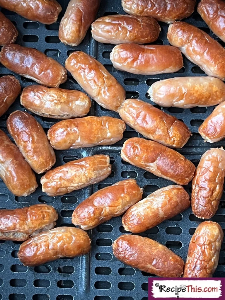 cocktail sausages in the air fryer