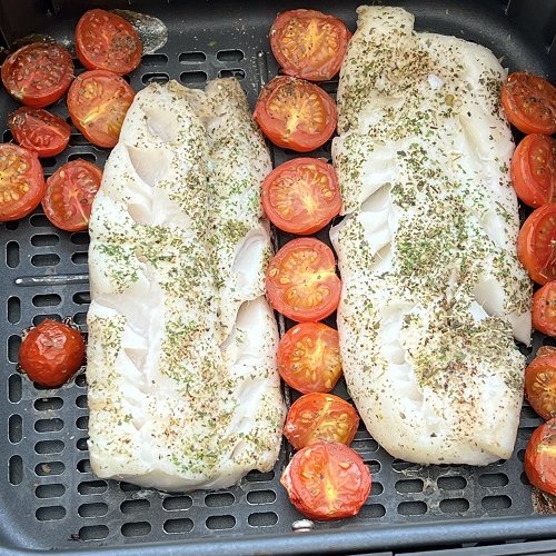 Cod in outlet air fryer