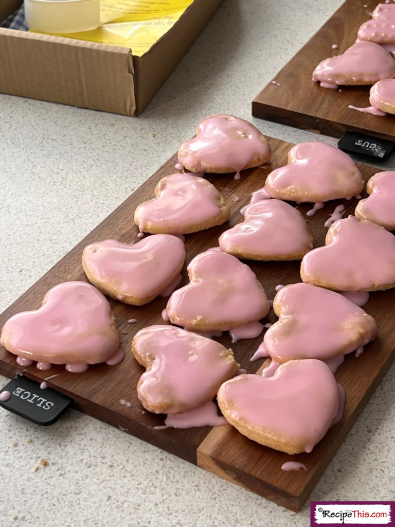 decorated heart shape cookies
