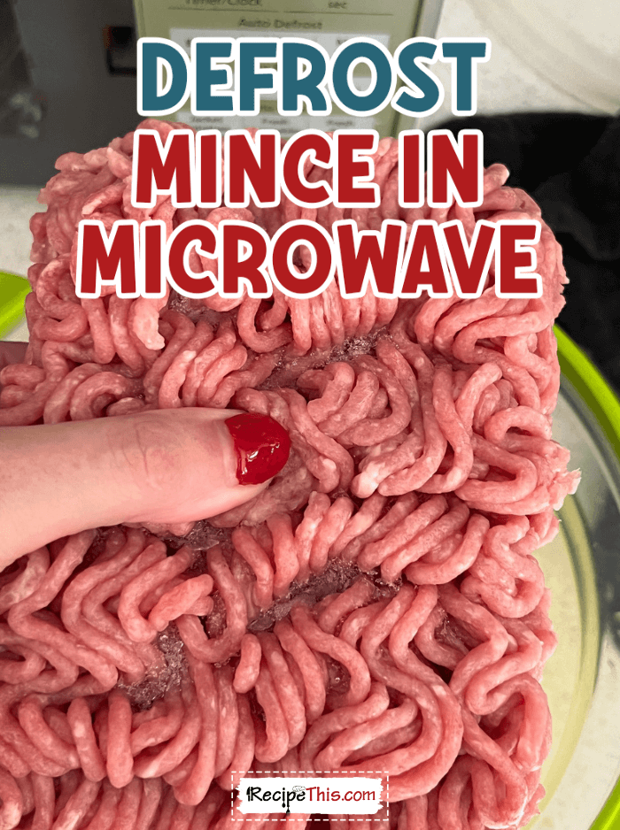 defrost mince in microwave @ recipethis
