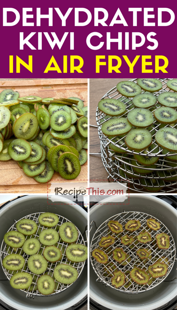 dehydrated kiwi chips in air fryer step by step