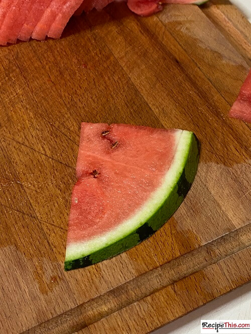 dehydrated watermelon skin still on
