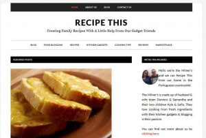 "Here you will find out how to start a food blog"