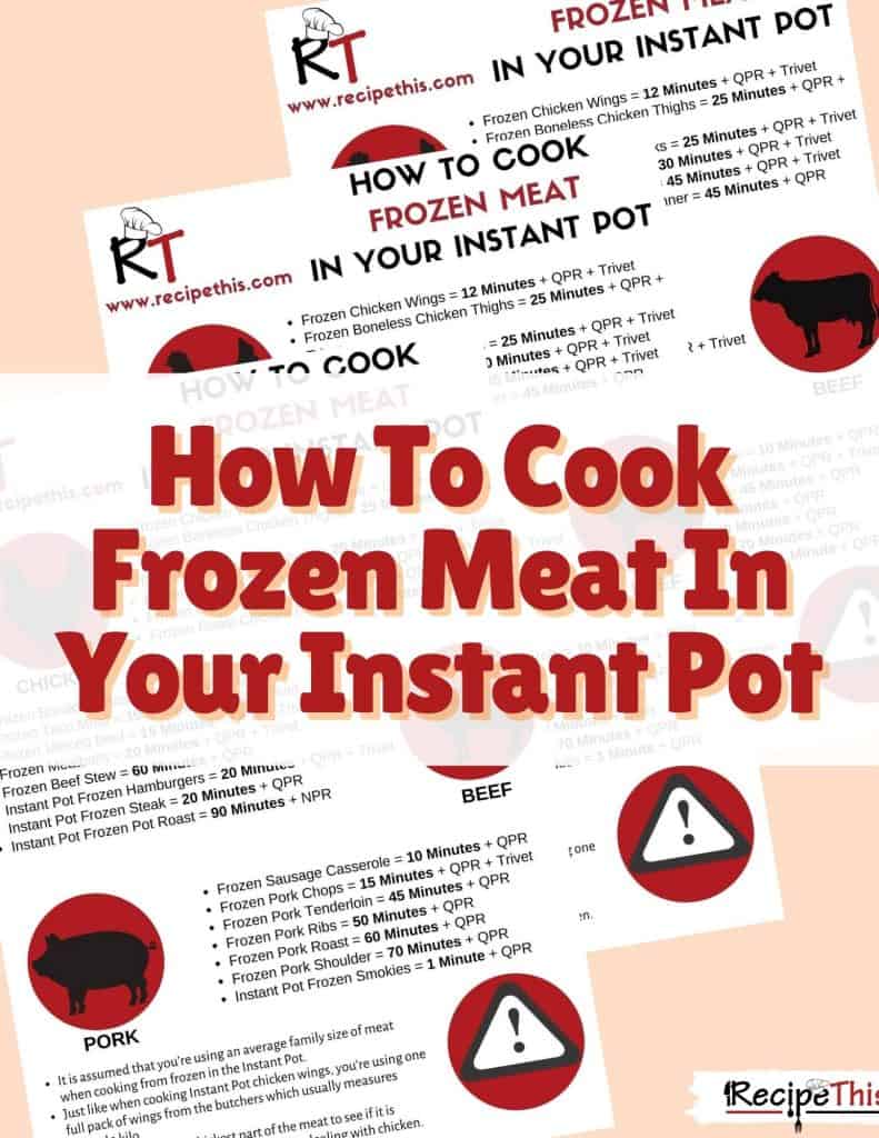 download how to cook frozen meat in your instant pot
