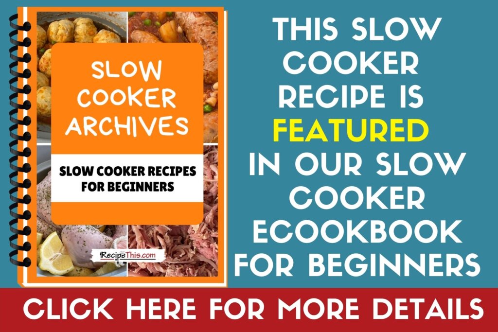 extract for slow cooker ebook
