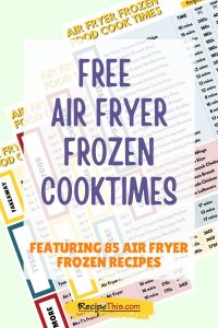free air fryer frozen cook times