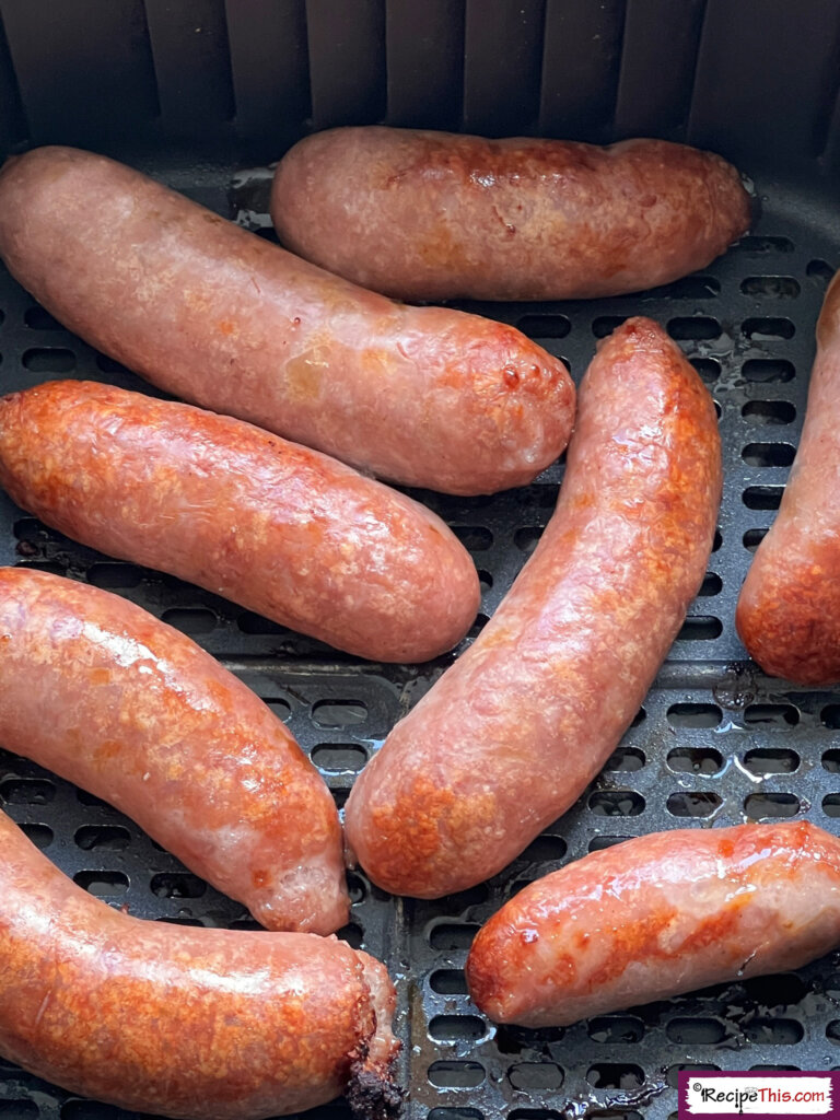 frozen sausages in air fryer