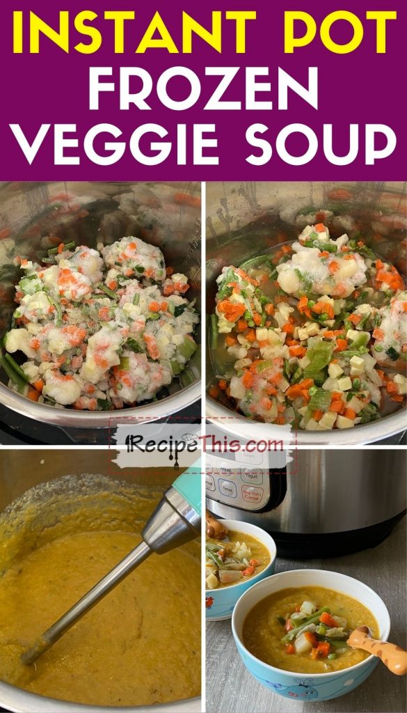 Instant pot vegetable soup using frozen vegetables sale