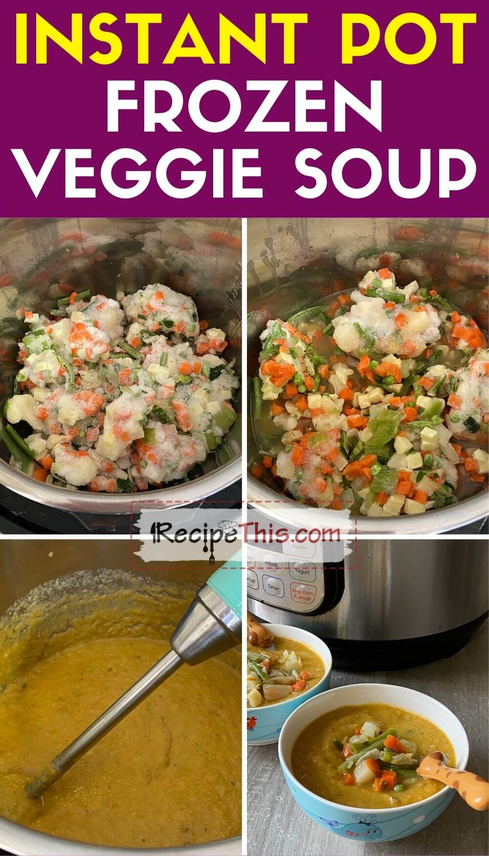 Recipe This Instant Pot Vegetable Soup With Frozen Vegetables